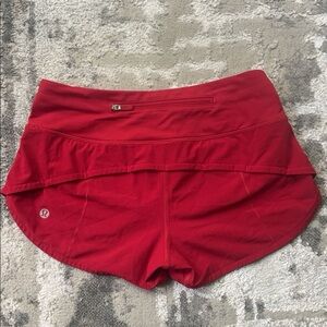 Size 0 Lululemon Low Rise 2.5” Speed Up Shorts